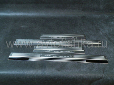 Ford Mondeo (00-07) накладки порогов дверных проемов из нержавеющей стали, комплект 4 шт.