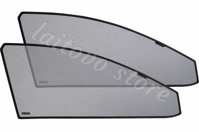 Skoda Superb (2015-н.в.) автомобильные шторки Chiko на зажимах, передние боковые (Стандарт)